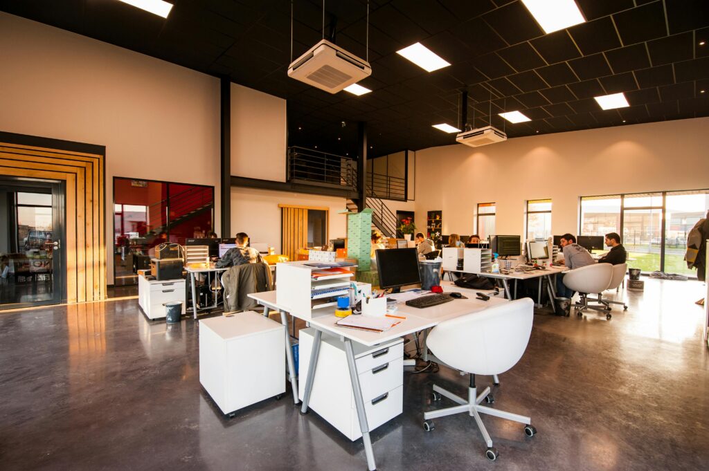 People working at an office.